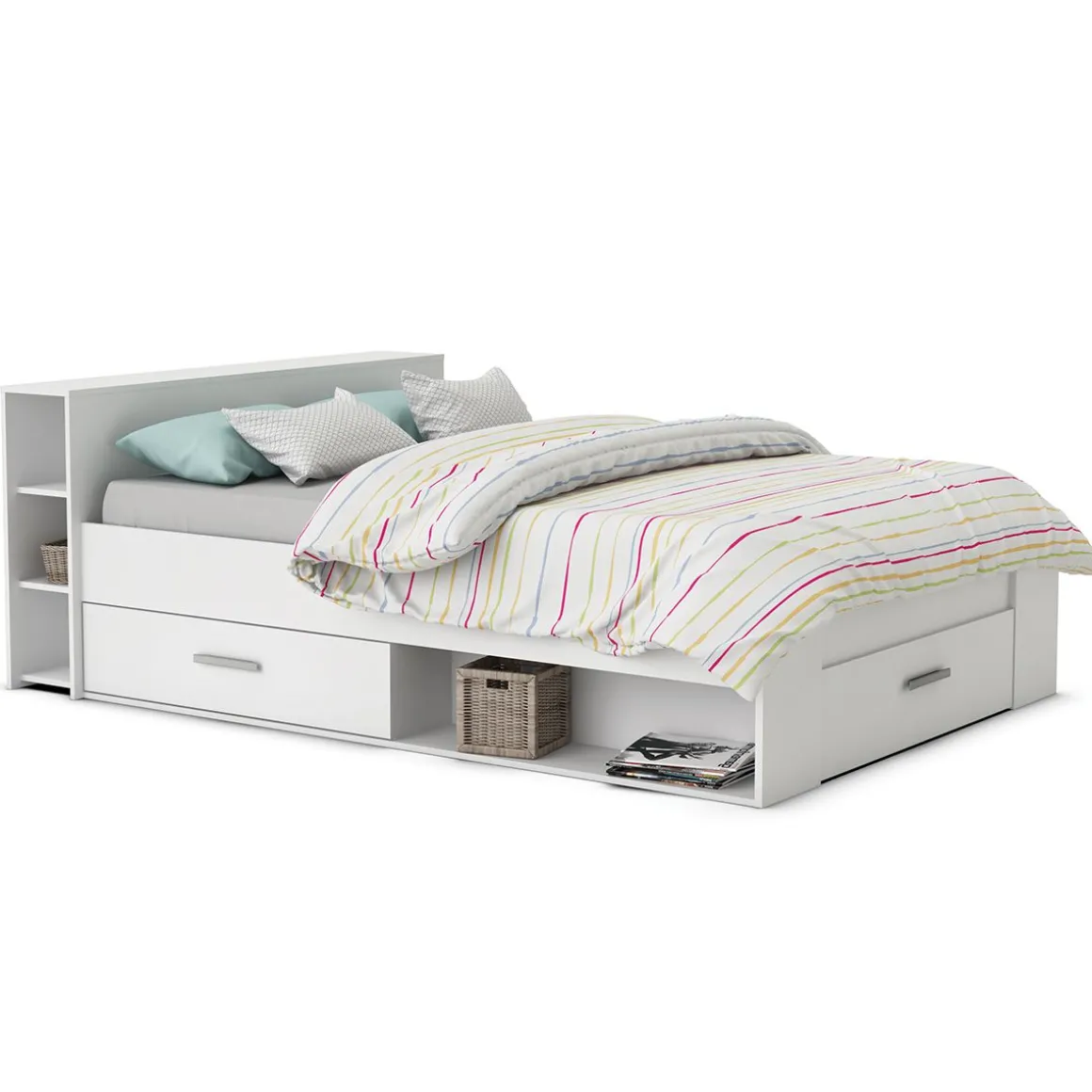 Lit adulte ILIAN, pour couchage 160x200cm