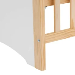 Lit Bébé Kima 60x120cm Blanc & Naturel