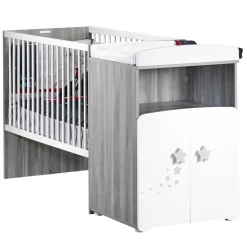 Lit bébé combiné 60 x120 cm évolutif en 90x190 cm NEW NAO