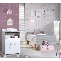 Lit bébé combiné 60 x120 cm évolutif en 90x190 cm NEW NAO