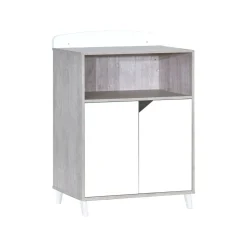 Lit bébé combiné 120x60 évolutif en 90x190cm SCANDI, coloris gris