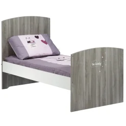 Lit bébé évolutif 140x70 cm Little Big Bed HAPPY, Chêne Silex