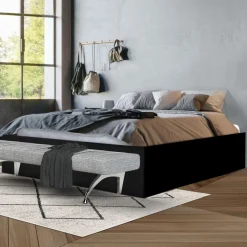 Lit coffre avec sommier relevable 140x190 cm BARCELONA