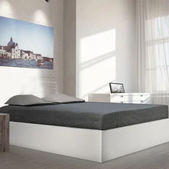 Lit coffre avec sommier relevable 140x190 cm BARCELONA