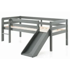 Lit enfant mi-hauteur 90 x 200 cm avec toboggan WEPPES