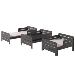 Lit enfant évolutif 90x140-200 cm pin massif JUMP