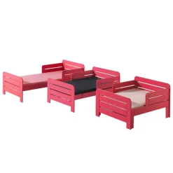 Lit enfant évolutif 90x140-200 cm pin massif JUMP