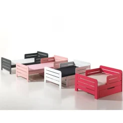 Lit enfant évolutif 90x140-200 cm pin massif JUMP