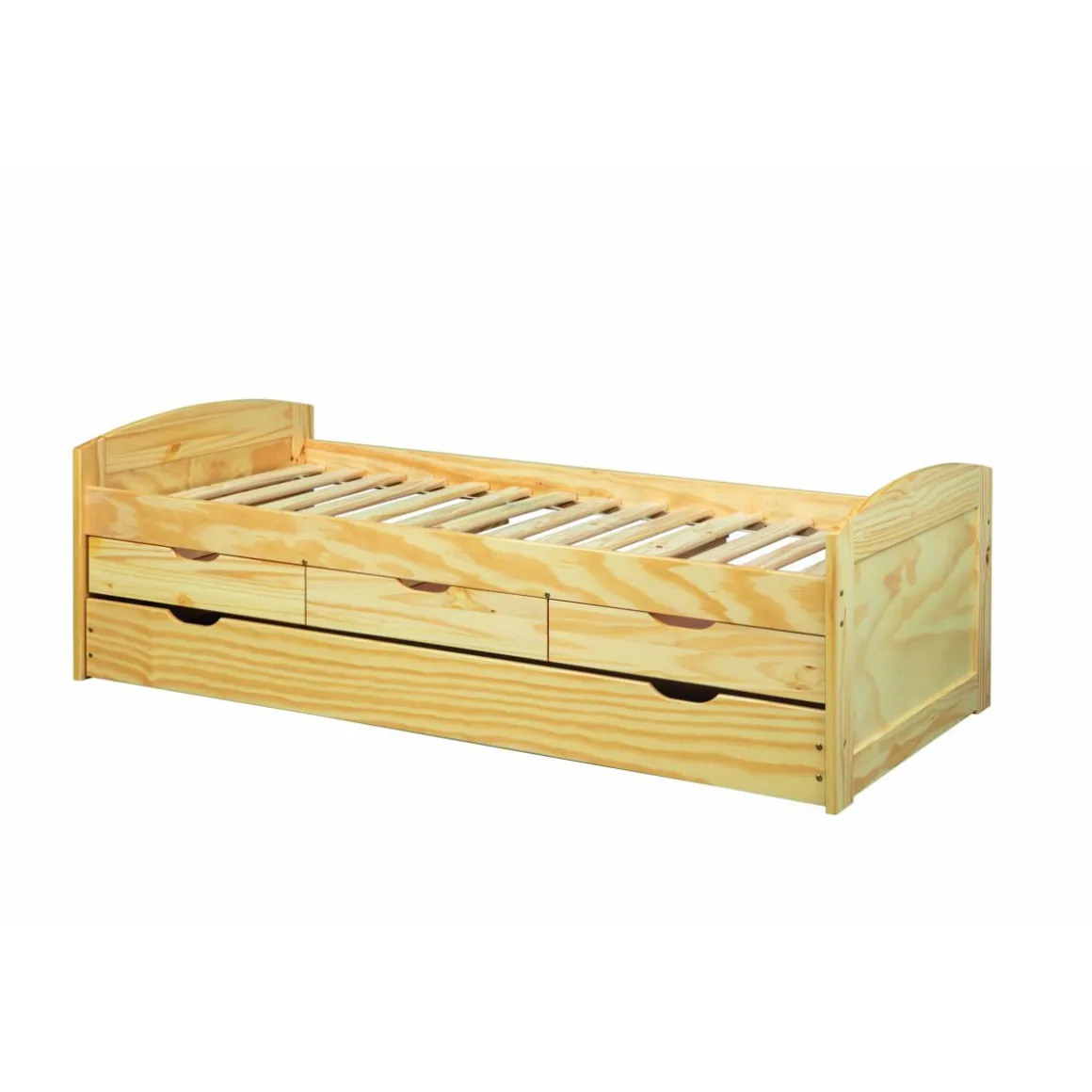 Lit gigogne 2 couchages 90x200 cm + 3 tiroirs ULLI