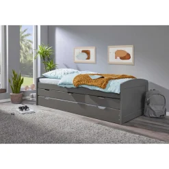 Lit gigogne 2 couchages 90x200 cm + 3 tiroirs ULLI