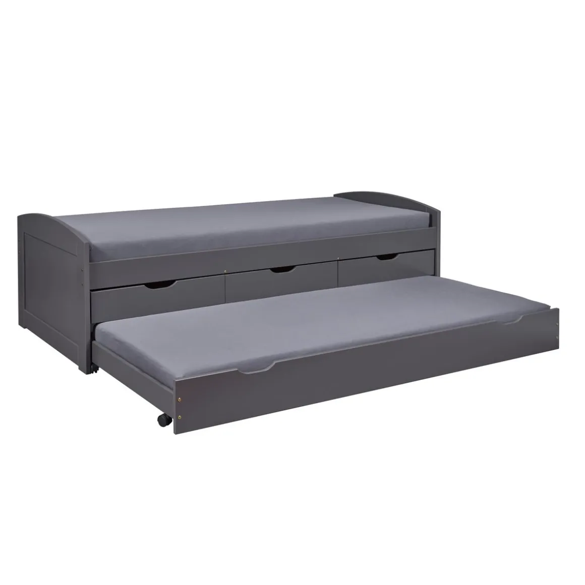 Lit gigogne 2 couchages 90x200 cm + 3 tiroirs ULLI