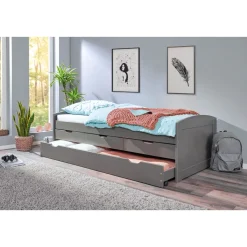 Lit gigogne 2 couchages 90x200 cm + 3 tiroirs ULLI