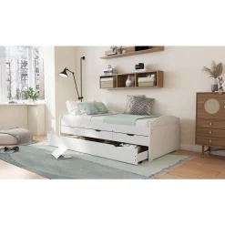 Lit gigogne 2 couchages 90x200 cm + 3 tiroirs ULLI