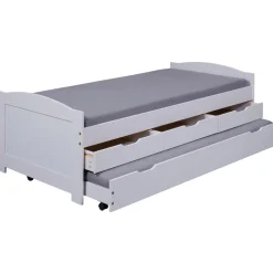 Lit gigogne 2 couchages 90x200 cm + 3 tiroirs ULLI