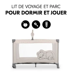Lit parapluie Dream N Play + Matelas pour lit parapluie Sleeper Winnie l'ourson Beige