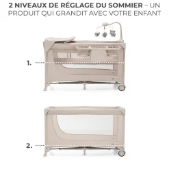 Lit parapluie 3en1 JOY 2 avec accessoires