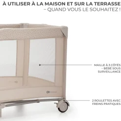 Lit parapluie 3en1 JOY 2 avec accessoires