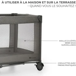 Lit parapluie 3en1 JOY 2 avec accessoires