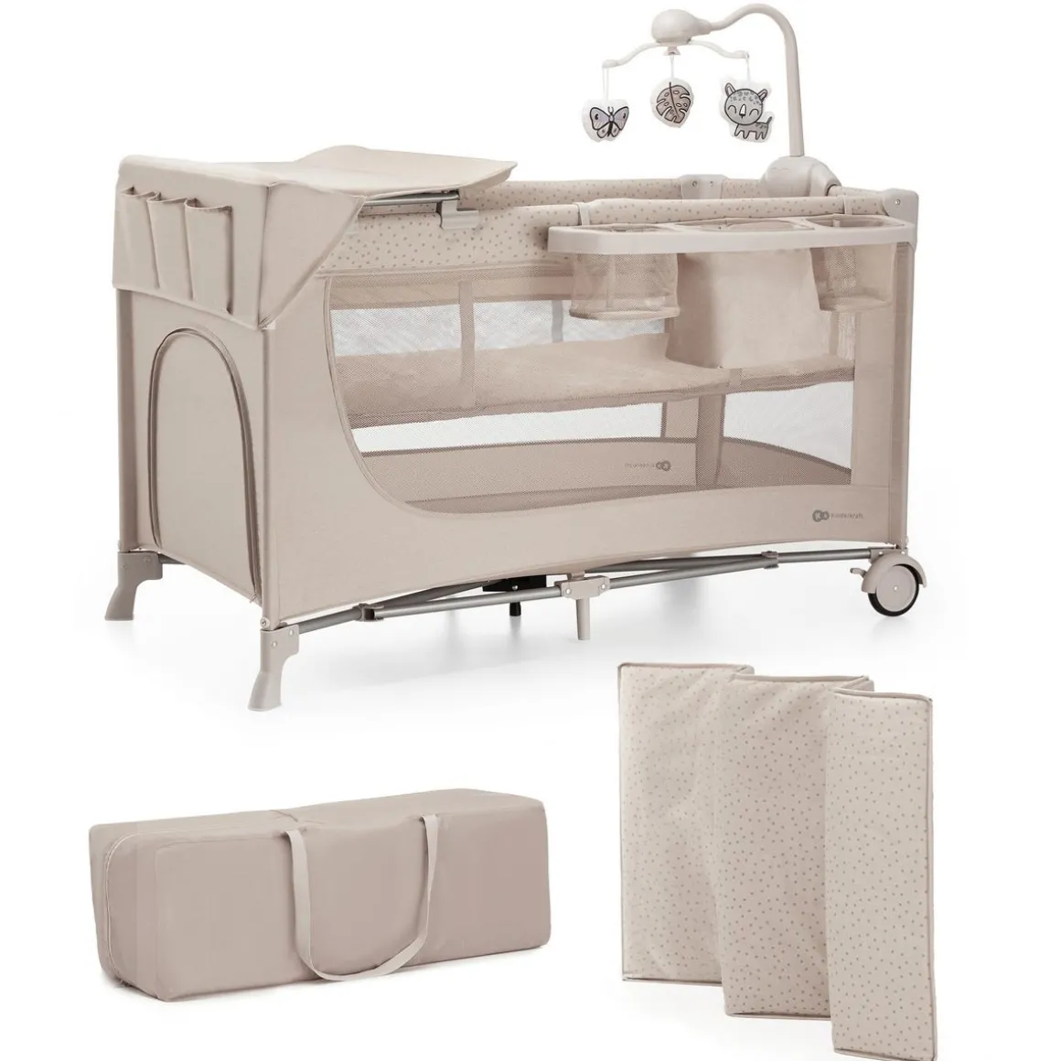 Lit parapluie 3en1 JOY 2 avec accessoires