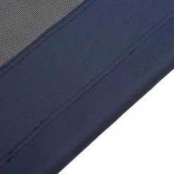 Lit pour chien chat lit de camp grand confort sur pieds tissu oxford textilène micro-perforé 76L x 61l x 18H cm bleu marine noir