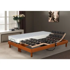 Lit relaxation TPR électrique accueil mémoire de forme 55kg/m3 180x200 cm DORSO PLUS