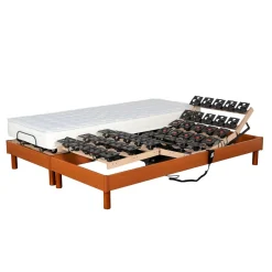 Lit relaxation TPR électrique accueil mémoire de forme 55kg/m3 180x200 cm DORSO PLUS