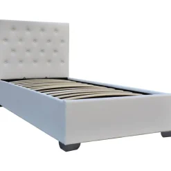 Lit simple avec coffre Tino - 90 × 190 cm - Blanc