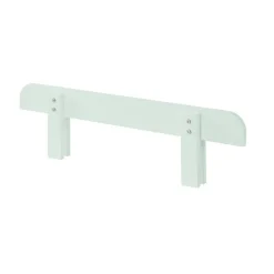 Lit simple menthe + sommier + chevet + Etagères 45cm/65cm + coffre jouets + barrière lit