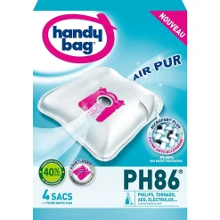 Lot 4 Sacs Aspirateur en Microfibre PH86 AirSpace Technology