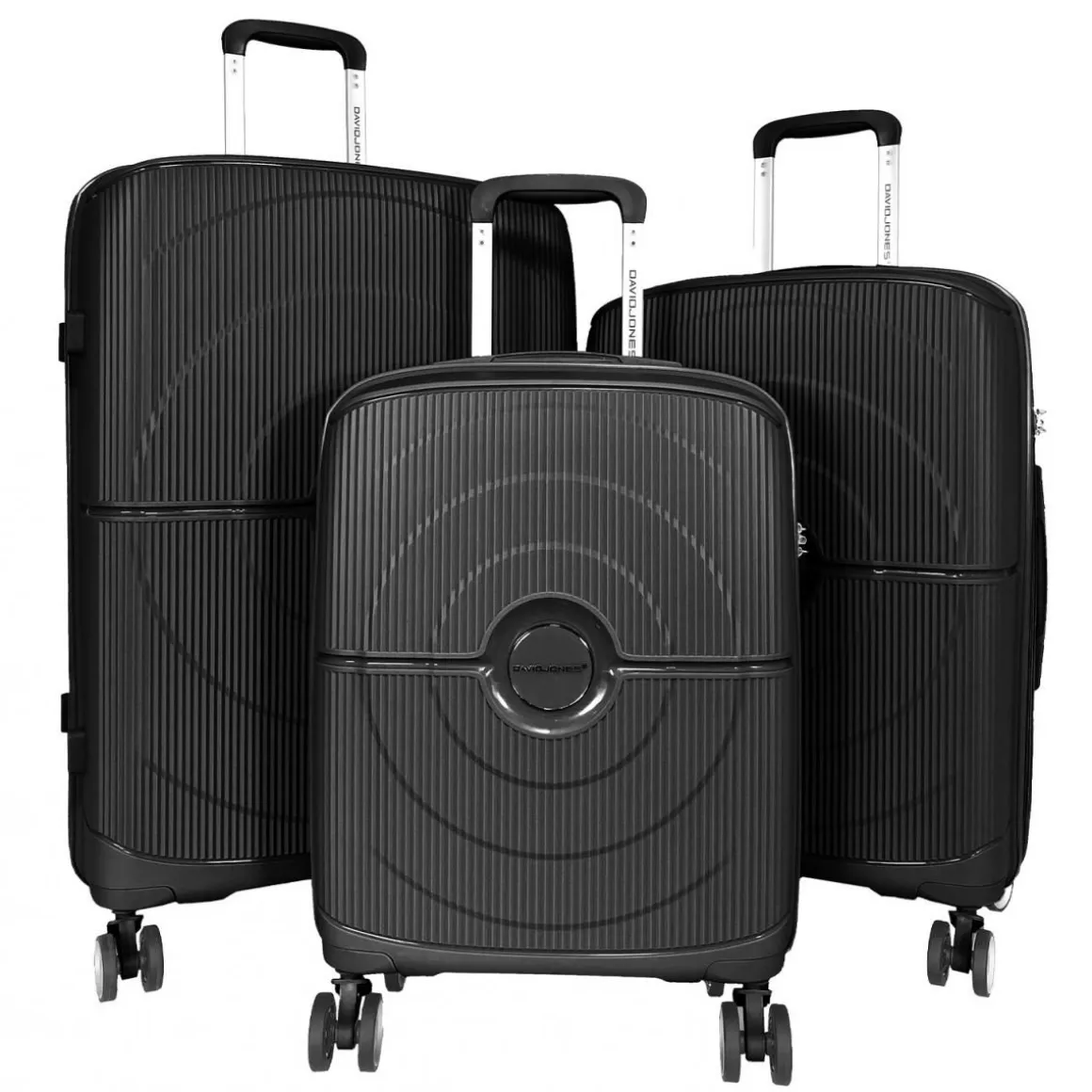 Lot 3 valises rigides dont 1 valise cabine TSA