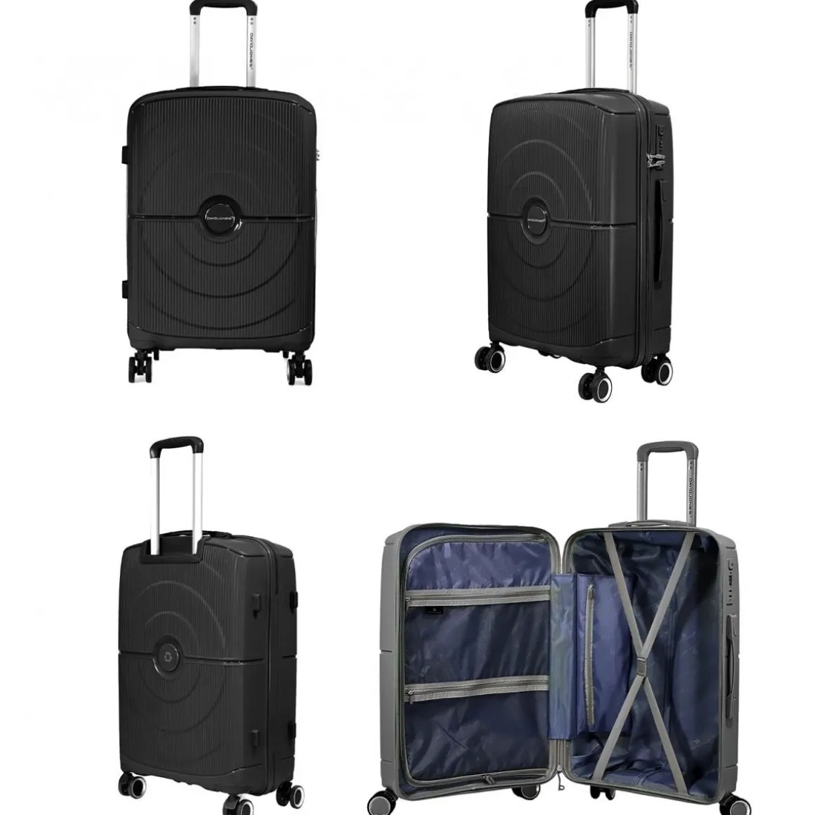 Lot 3 valises rigides dont 1 valise cabine TSA