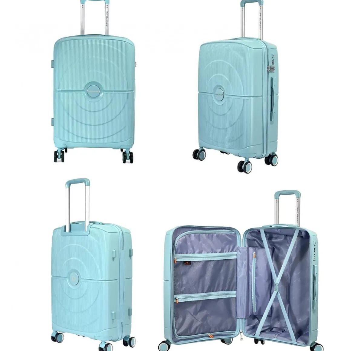 Lot 3 valises rigides dont 1 valise cabine TSA