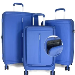 Lot 3 valises rigides dont 1 cabine porte-ordinateur 17 TSA