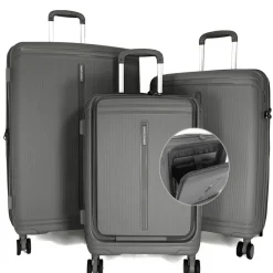 Lot 3 valises rigides dont 1 cabine porte-ordinateur 17 TSA