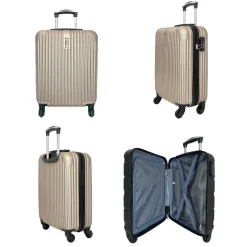 Lot 3 valises rigides dont 1 valise cabine