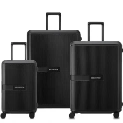 Lot 3 valises rigides Securitech Stone dont 1 cabine Polypropylène TSA