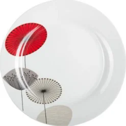 Lot de 6 Assiettes Plates Osara 27cm Blanc