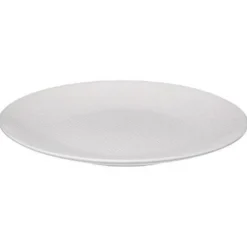 Lot de 6 Assiettes Plates Céleste 27cm Blanc