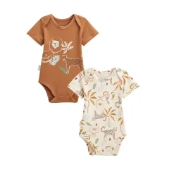 Lot de 2 bodies bébé manches courtes Tango