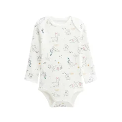 Lot de 2 bodies bébé manches longues Lovely Safari