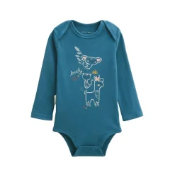 Lot de 2 bodies bébé manches longues Lovely Safari