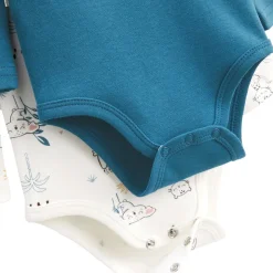 Lot de 2 bodies bébé manches longues Lovely Safari