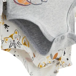 Lot de 2 bodies bébé manches longues Petit Loup