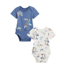 Lot de 2 bodies bébé manches courtes Mexico
