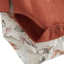 Lot de 2 bodies bébé manches longues Maloueg