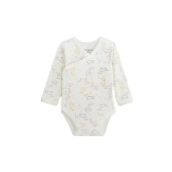 Lot de 2 bodies bébé manches longues ouverture croisée Emilie