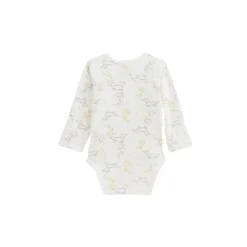 Lot de 2 bodies bébé manches longues ouverture croisée Emilie