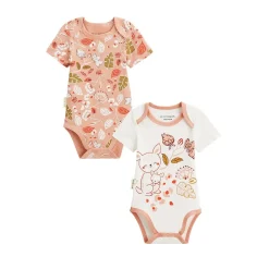 Lot de 2 bodies bébé manches courtes Mindanao