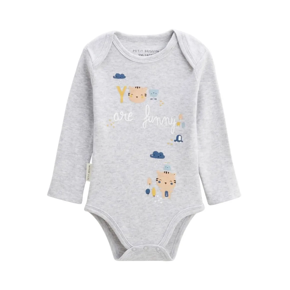 Lot de 2 bodies bébé manches longues Little Funny