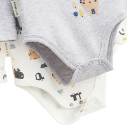 Lot de 2 bodies bébé manches longues Little Funny
